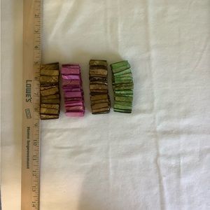 Lot of 4 elastic bracelets
